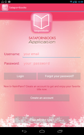 Android application SatapornBooks Application screenshort