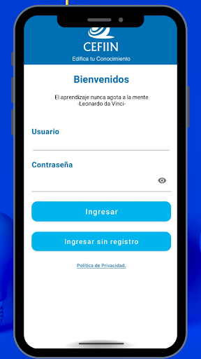 Android application Cefiin screenshort