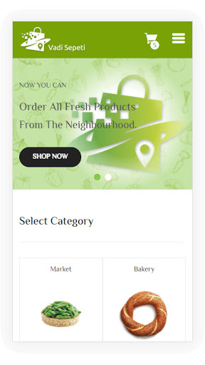 Android application Vadi Sepeti screenshort
