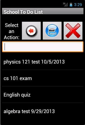 To Do List Screen 2