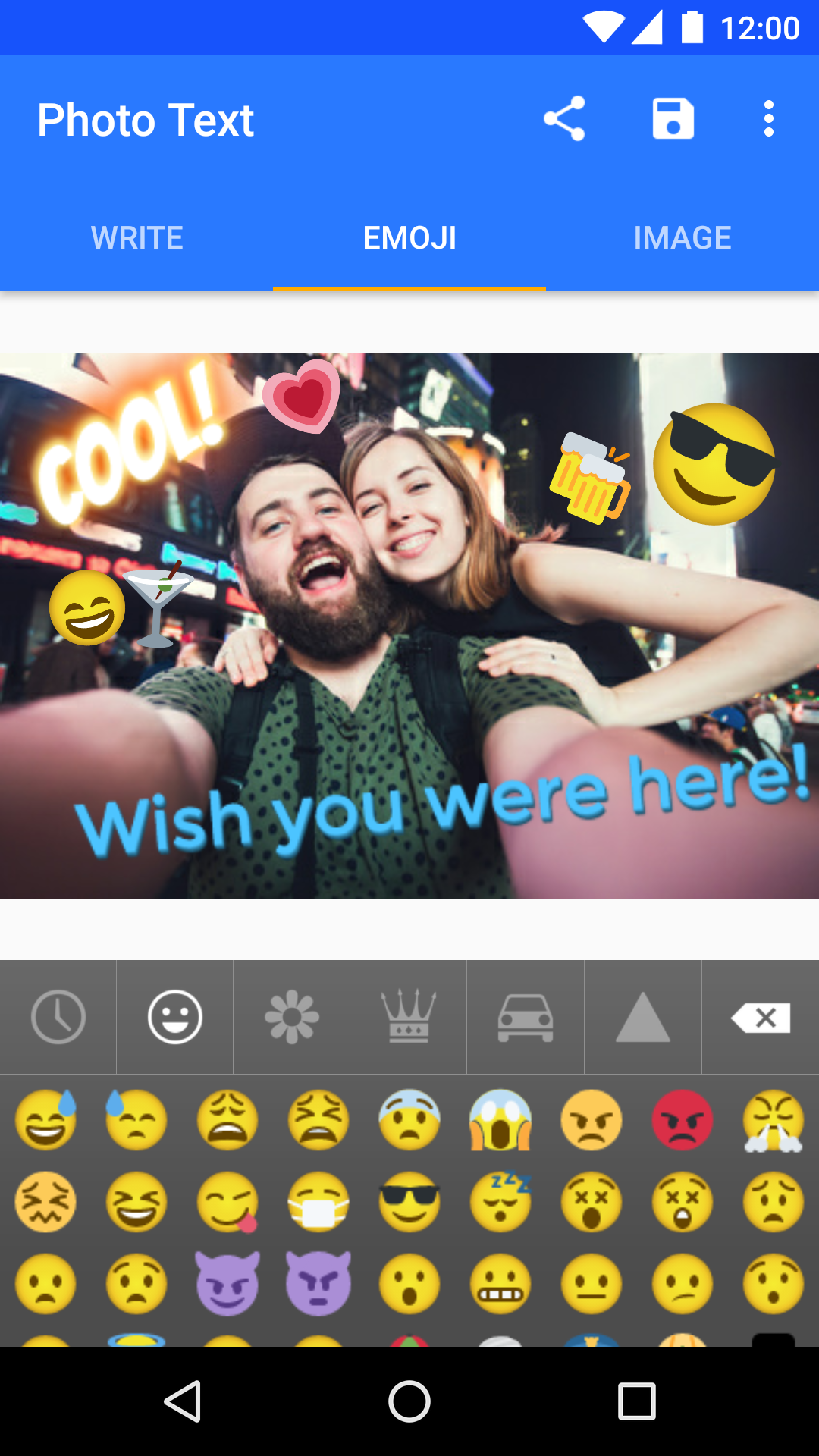 Android application Photo Text - Write on Picture screenshort