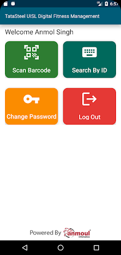 Android application Tata Steel UISL DFMS screenshort