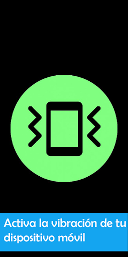 Android application Vibración screenshort
