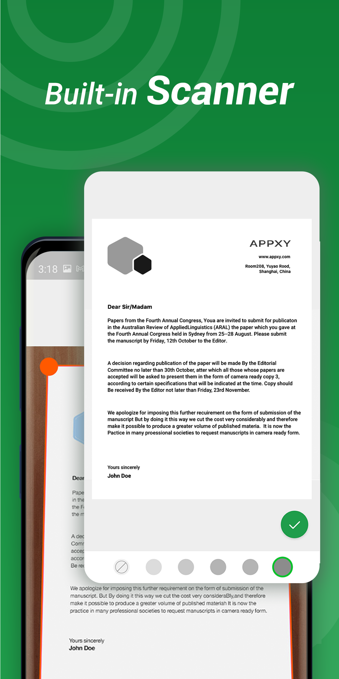 Android application Tiny Fax - Send Fax from Phone screenshort
