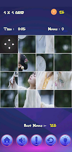 Girls Photo Puzzles Slide Game