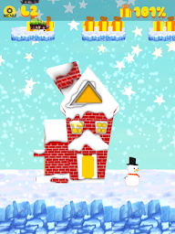 Sliding Frozen Snowman - casual 2D platformer game