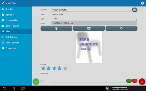 Inventory & Barcode scanner Screenshot