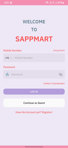 SAPPMART Screen 2