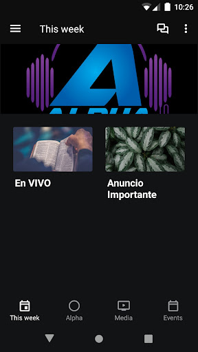 Android application Alpha Network screenshort