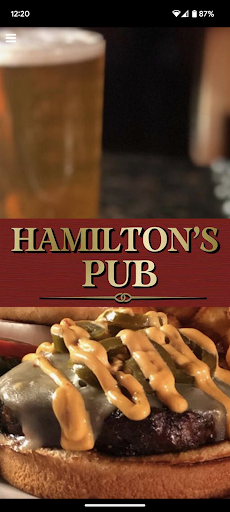 Android application Hamiltons Pub screenshort
