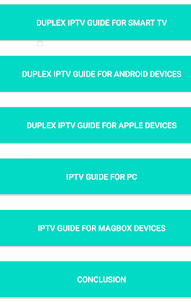 Free IPTV Guide for Duplex IPTV player TV Box