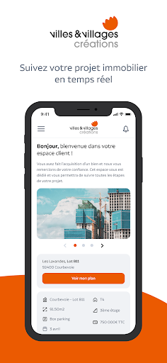 Android application VILLES ET VILLAGES CREATIONS screenshort