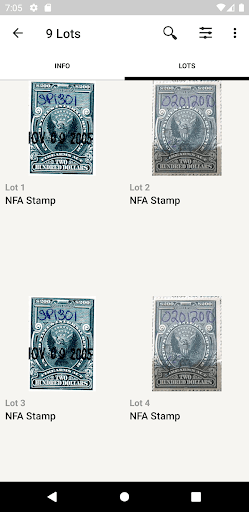 NFA AUCTIONS Screen 3