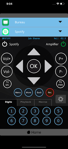 Android application MyURemote screenshort