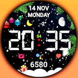 Christmas snow globe Watchface icon