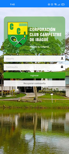 Android application Club Campestre de Ibagué screenshort