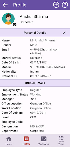 EazeWork - HR and Payroll Screenshot 3 - AppWisp.com