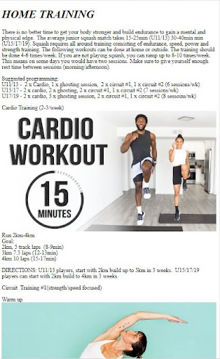 How to Do Squash Training Screen 2