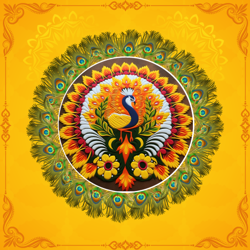 Peacock Rangoli Designs logo