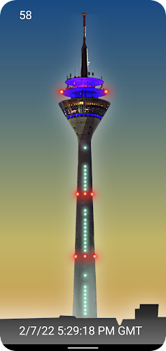 Rhine tower clock Düsseldorf Screen 3
