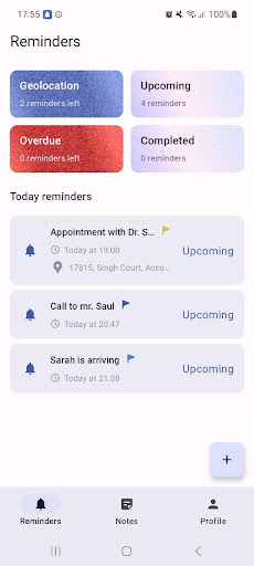 Android application Clever Reminder screenshort