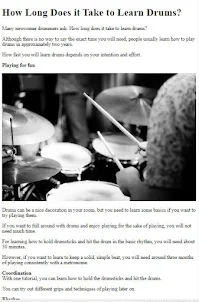 How to Play Drum Basics