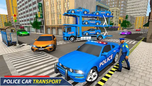 Transporte do carro do caminhão grande, Modelo simulação do caminhão