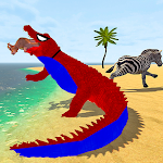 Cover Image of Descargar Crocodile Attack Sim: Wild Animal Family Games 0.1 APK
