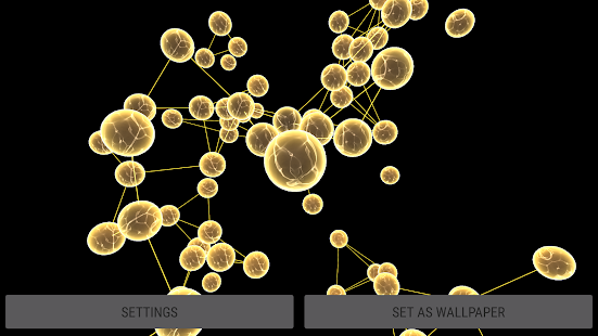Crystal Particle Plexus 3D Liv Captura de pantalla
