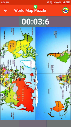 World Map Puzzle - Screenshot 4