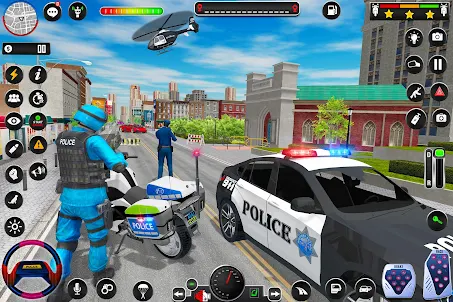 警察自行車遊戲自行車特技 3d