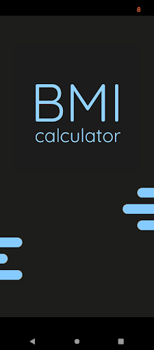 Android application BMI Calc screenshort