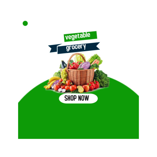 Vegetable in shop logo