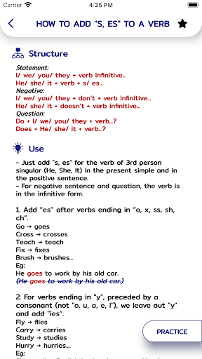 English Grammar Screen 3