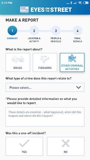 Eyes on the Street: Crime Stop Screen 2