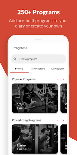 Screenshot of Intensity - Powerlifting Log