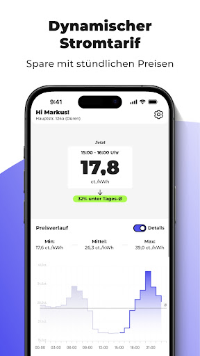 AppStrom - Dynamischer Tarif Screen 2