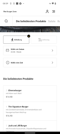 The Burger Zone Screen 3