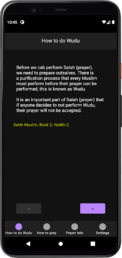 Android application Salah 101 - How to pray screenshort
