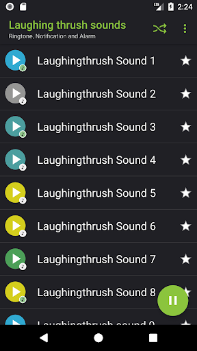 Android application Laughing thrush sounds screenshort