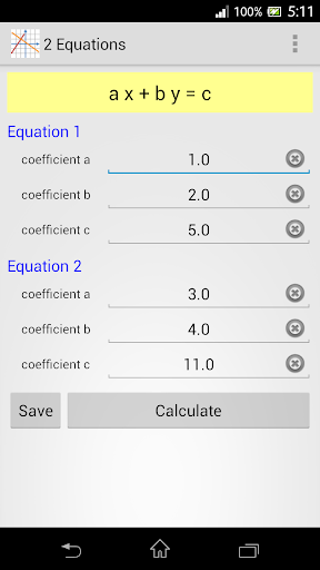 Linear Equations Screen 2