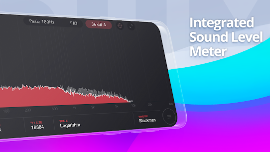 Analizzatore di spettro audio e misuratore di frequenza sonora Pro APK crackato 5