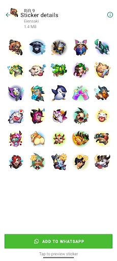 LoL WR Stickers Emotes Legends