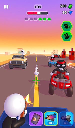 Rage Road - Game Menembak Mobil