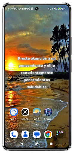 Android application Afirmaciones Diarias Wallpaper screenshort