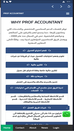Prof Accountant Screen 2