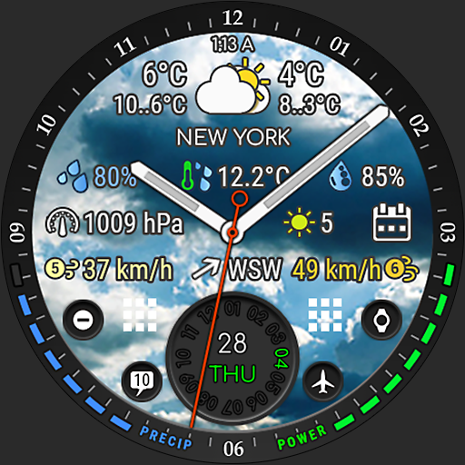 Weather Day Night watch face Laai af op Windows