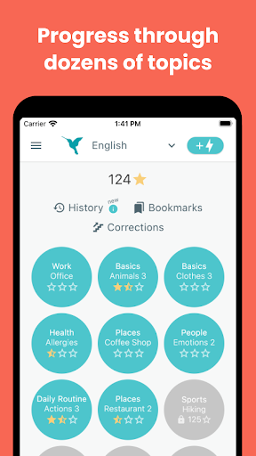 Polygloss: Learn Languages Screen 2