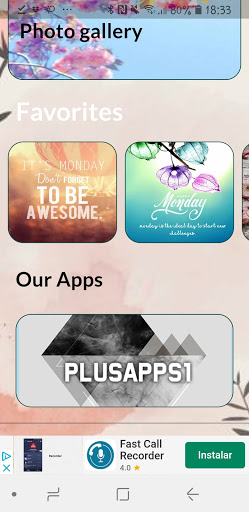 Android application HELLO MONDAY screenshort