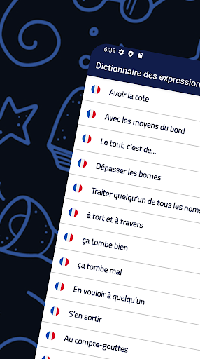 Android application Dictionnaire des expressions screenshort